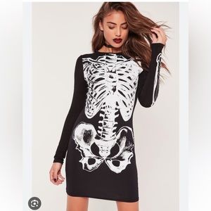 Missguided Halloween Skeleton dress